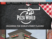 Tablet Screenshot of pizzaworldfranchise.com